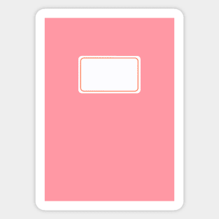 Back to School Bright Pink Sticker